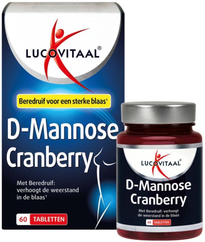 Lucovitaal D-Mannose Cranberry Blaasfunctie 60 tabletten