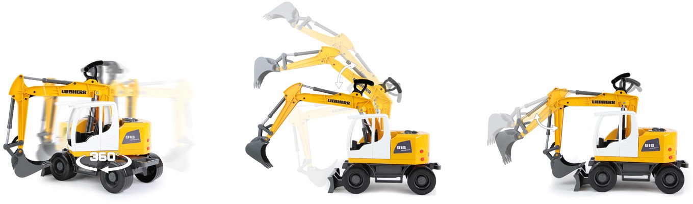 Lena® Spielzeug-Bagger »Worxx, Liebherr Compact A918 Litronic« Made in Europe
