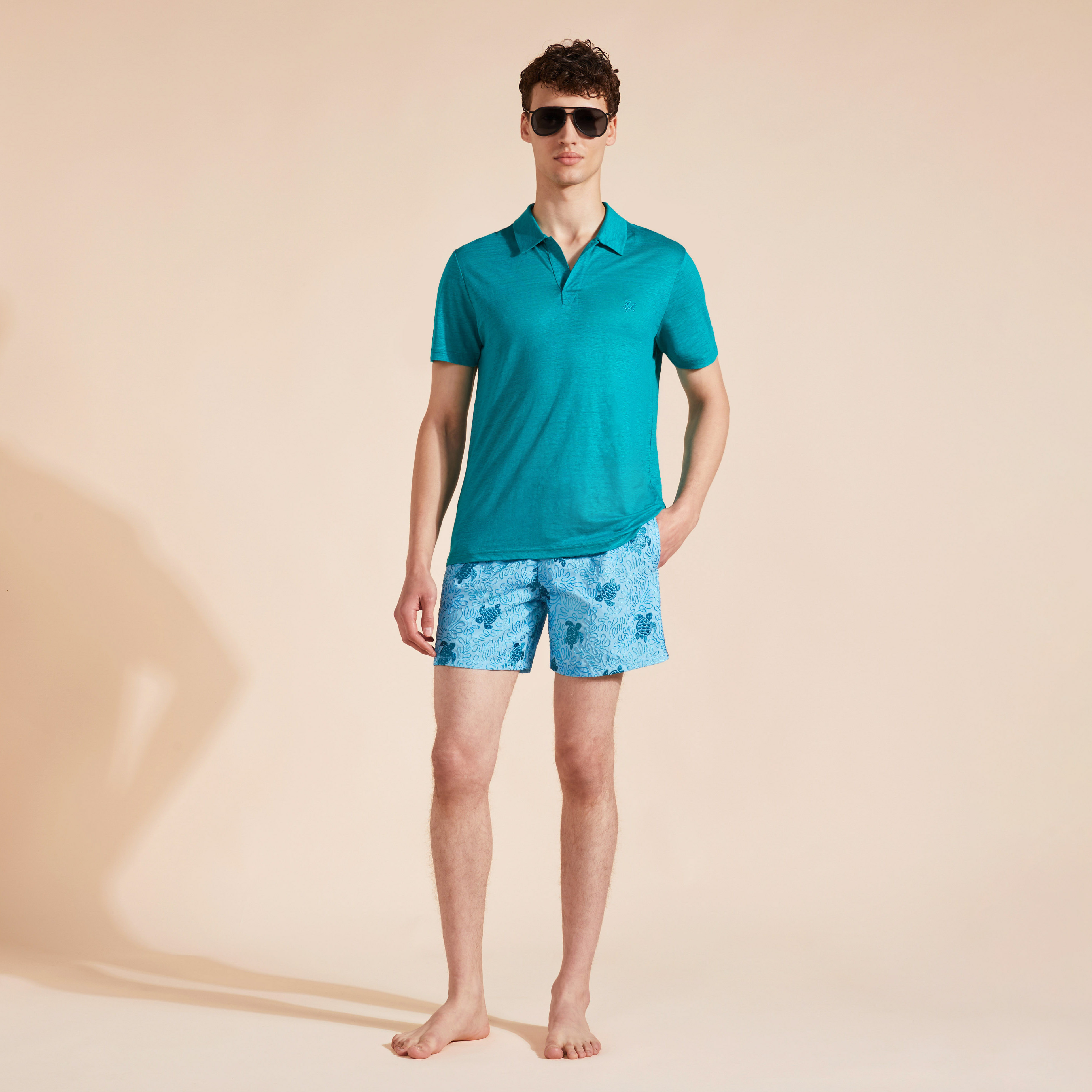 Maillot de bain homme Brodé Splash - Edition Limitée | Site Vilebrequin