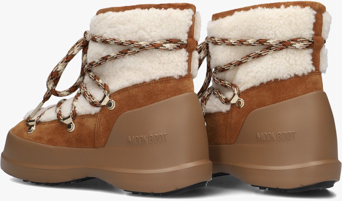 cognac moon boot snowboots mb luna boot shearling