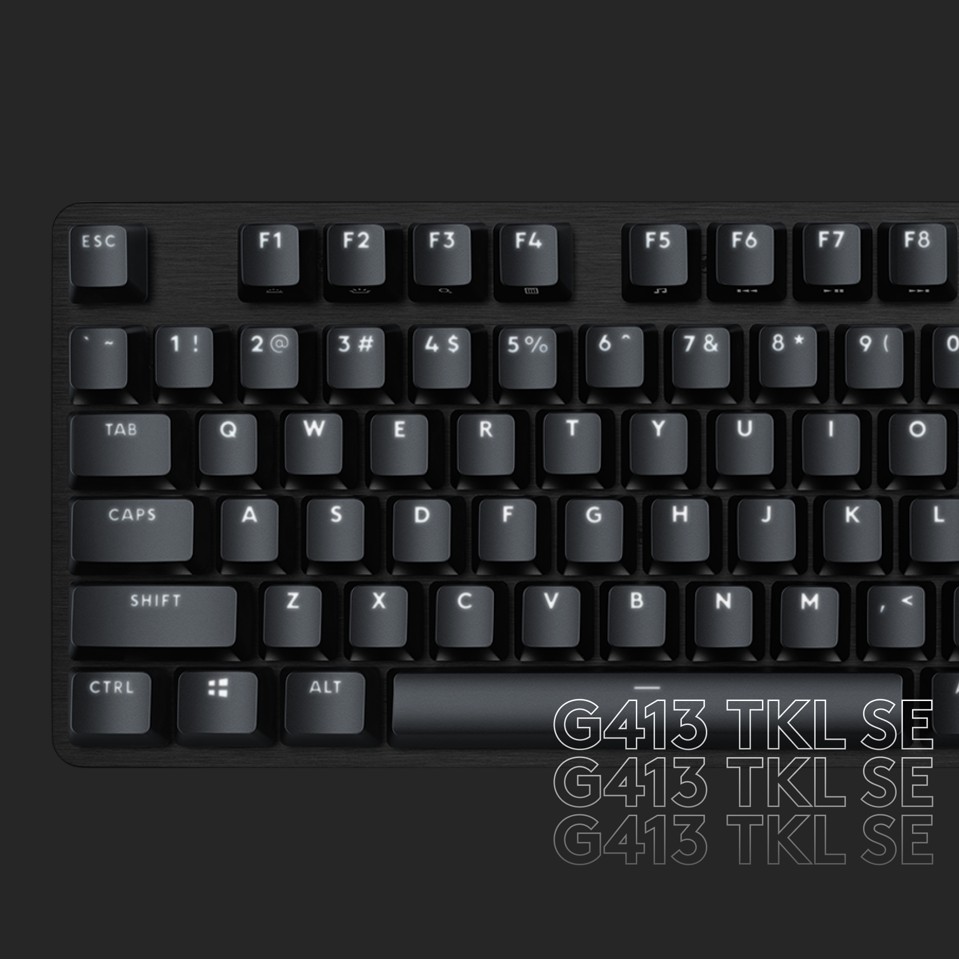 Logitech - G413 SE Mekanisk Gaming Tastatur - Sort (Nordisk)