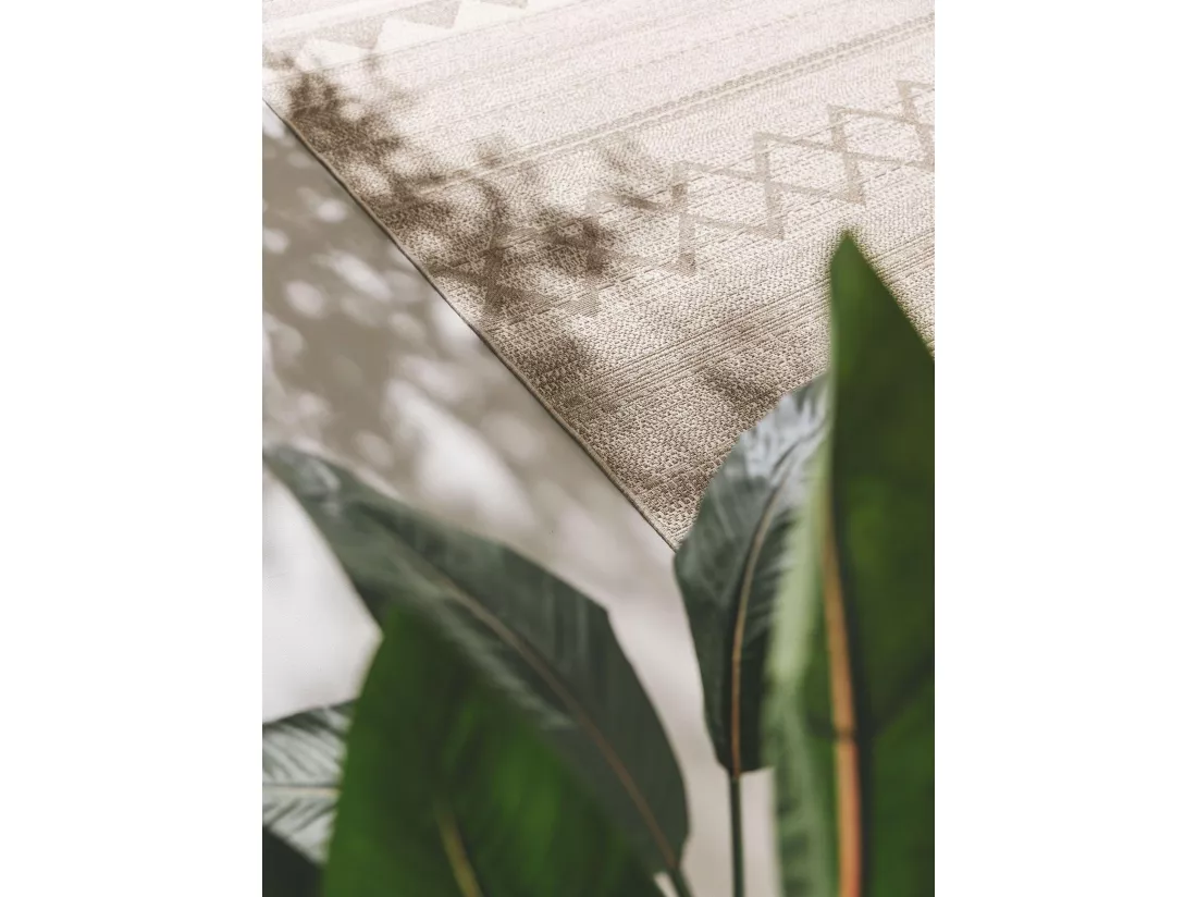 Tapis d'extérieur & intérieur Naoto Taupe 160x230 cm