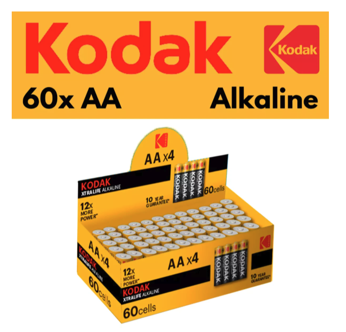 60er Pack Xtralife AA Batterie (61500066) LR6 Alkaline 1.5V