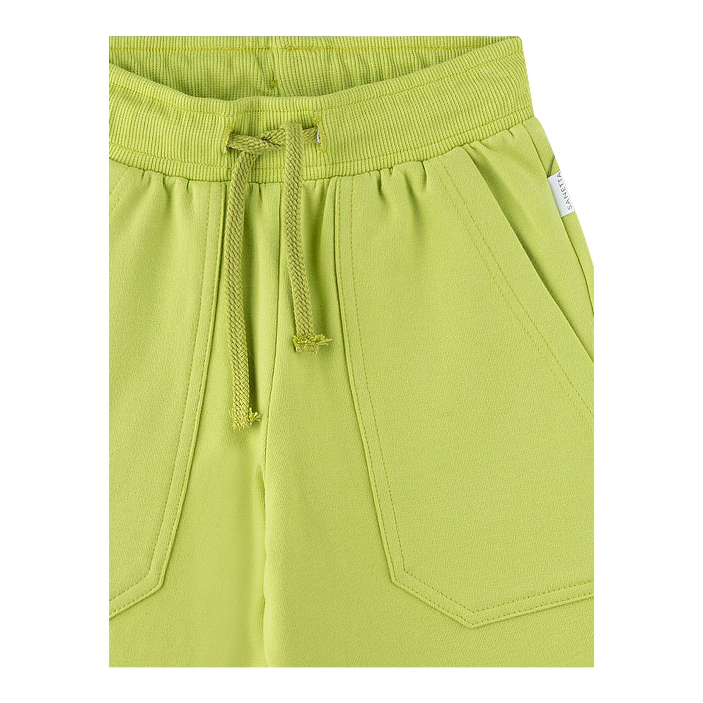 Sanetta Pure Sweatshorts mit Taschen lime