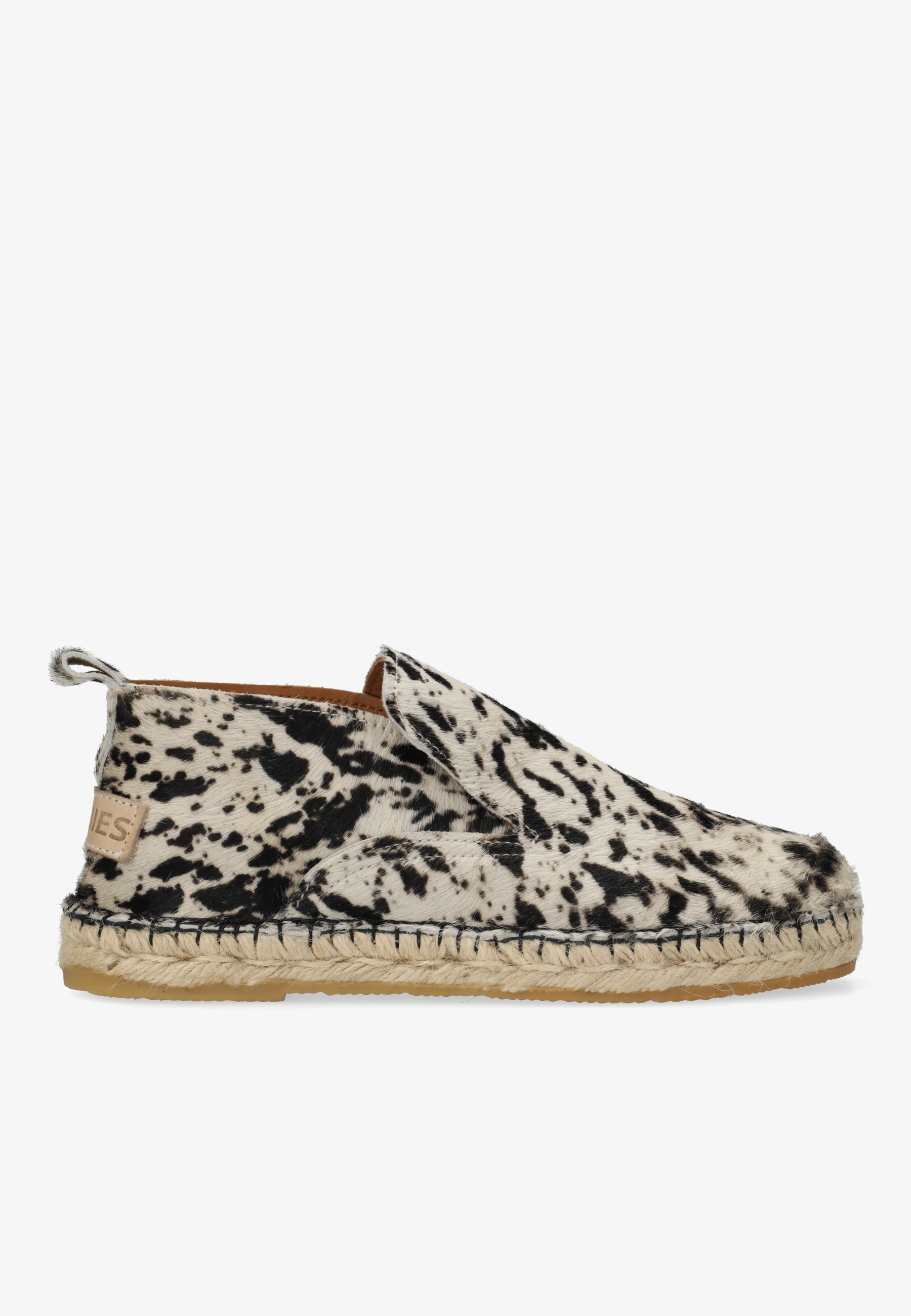 ELCHE LOFA Espadrille pony Off White/Black