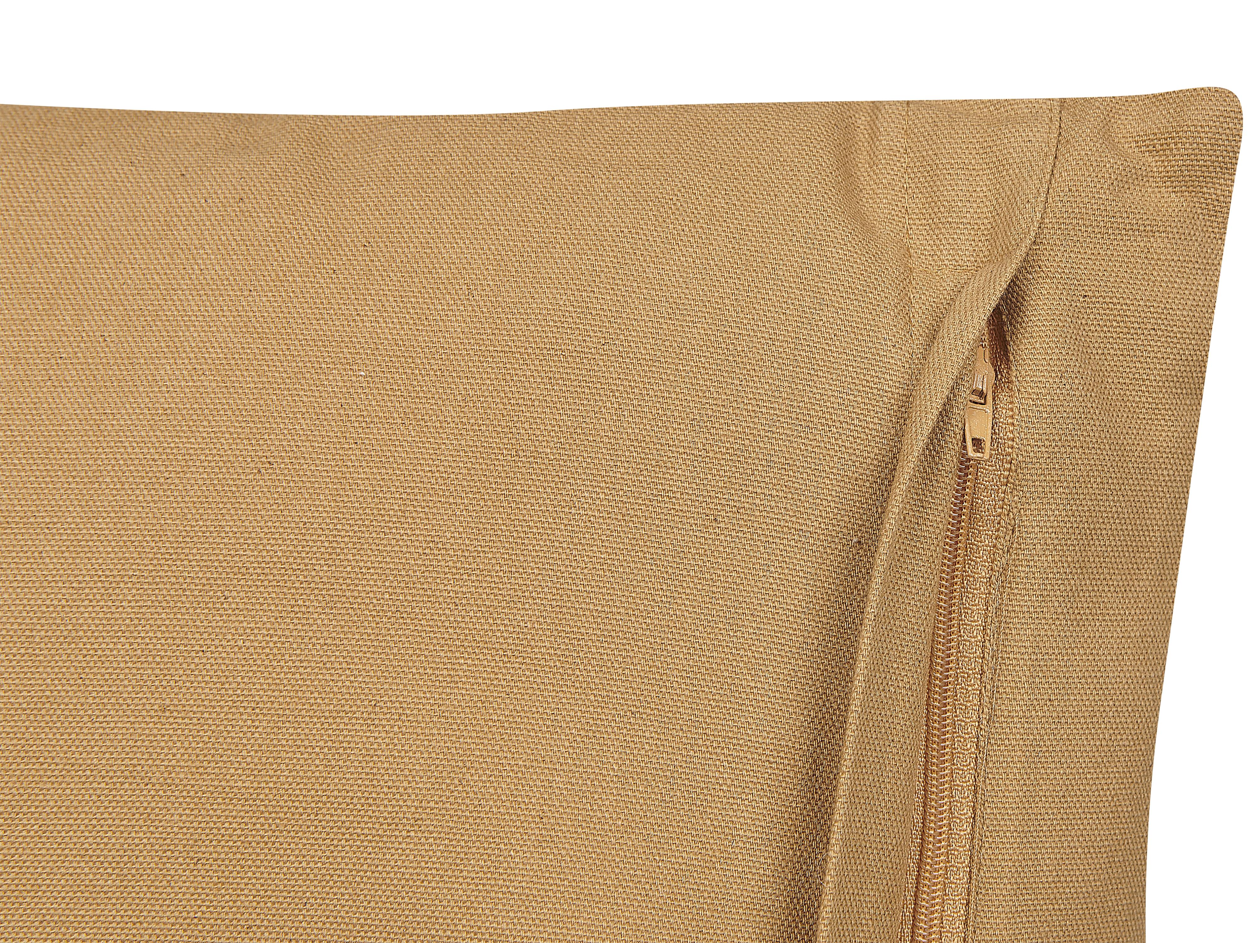 Sierkussen SALIX Katoen 45 x 45 cm Zandbeige gestreept