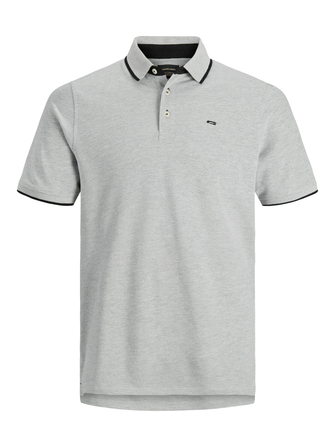 Jack & Jones Poloshirt »JJEPAULOS Slim Fit, sportlich-elegant, mit Stickerei und Knopfleiste«, 2 Stk. unifarben, modisch, slim fit, Baumwolle, Polokragen