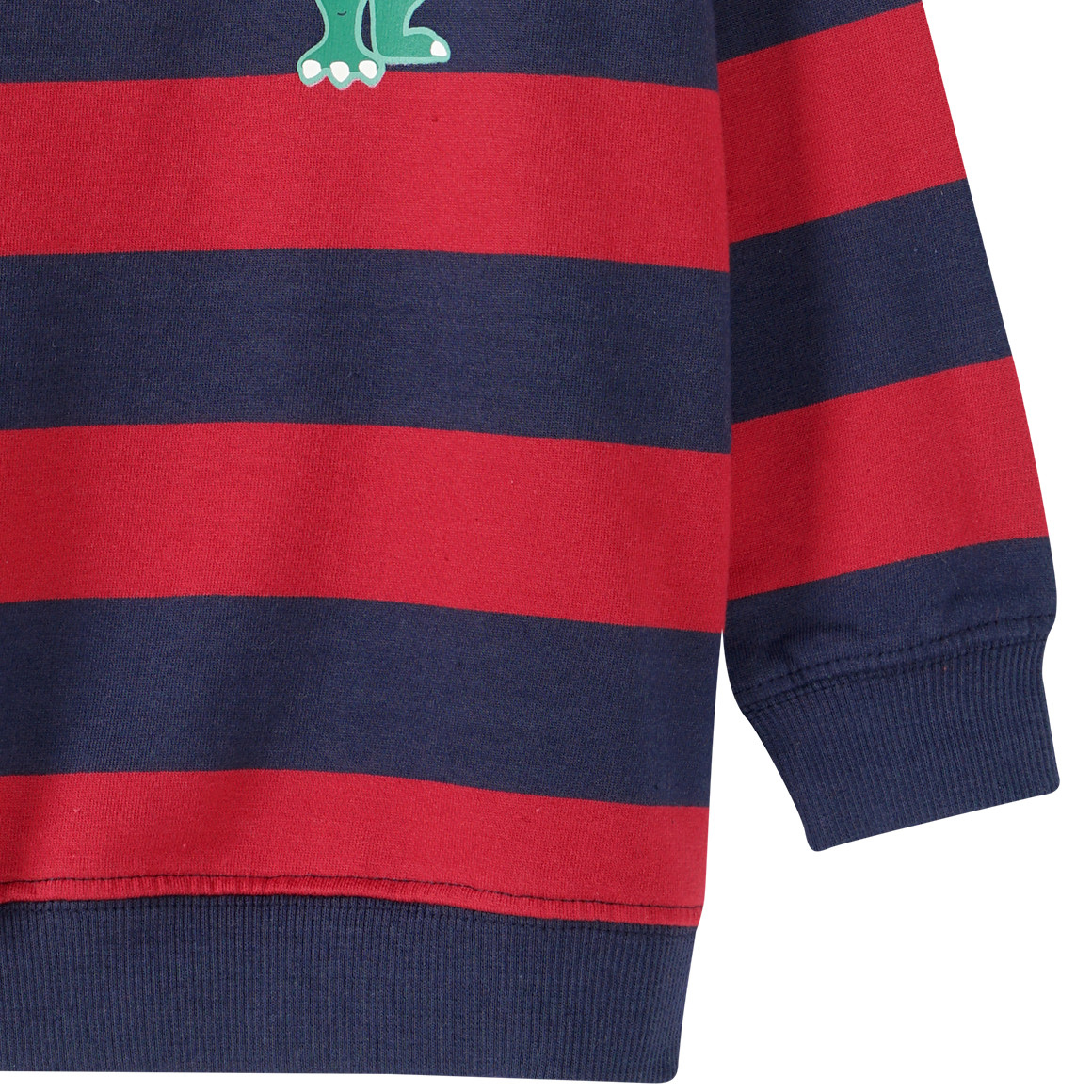 Topolino Jungen Sweatshirt mit Streifen dunkelrot / dunkelblau
