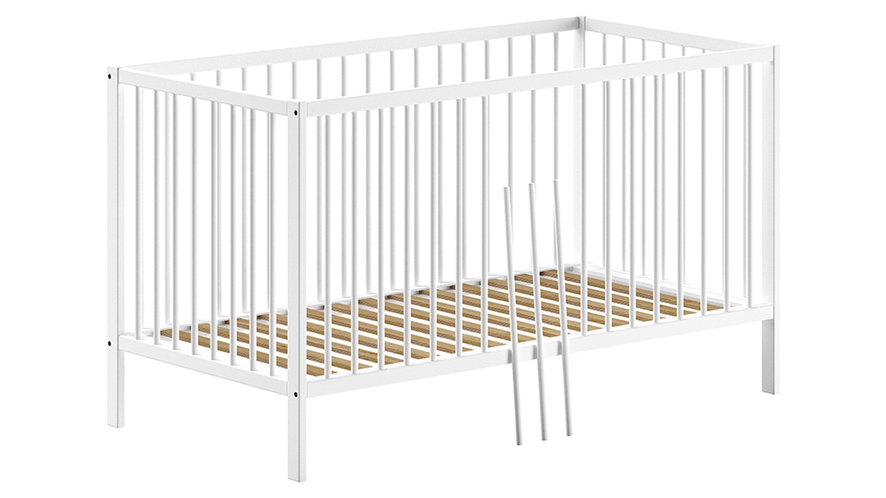 Babyledikant Dino 70x140 wit