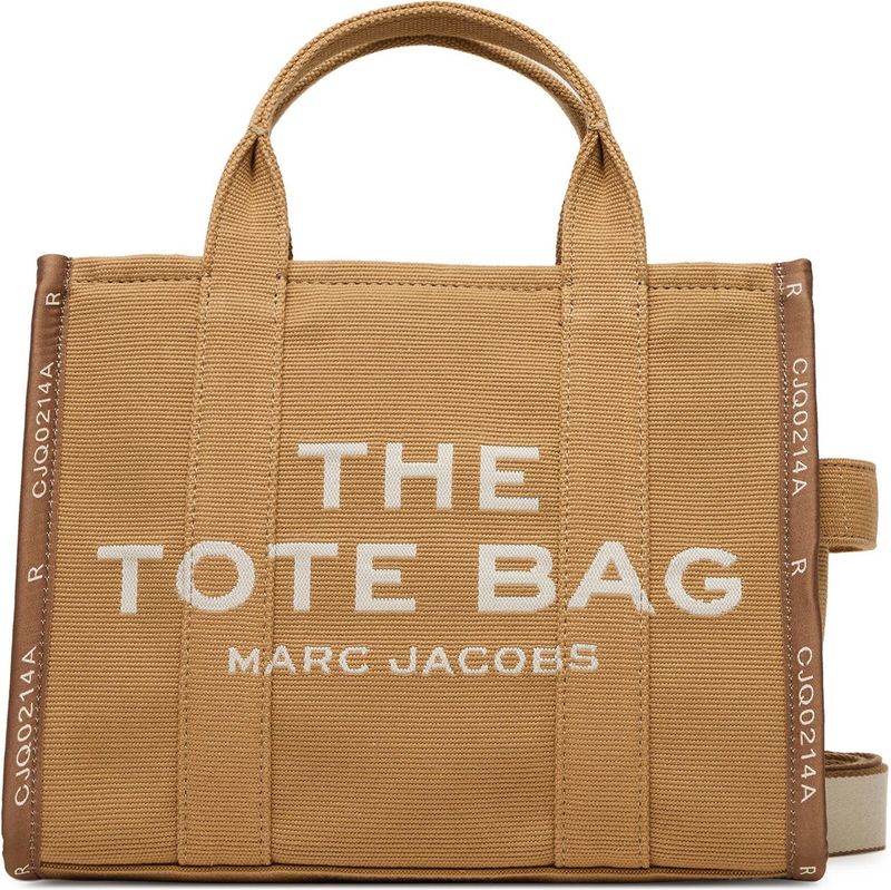 Marc Jacobs - Medium Tote Bag - Beige - Katoen - Afneembare Schouderband
