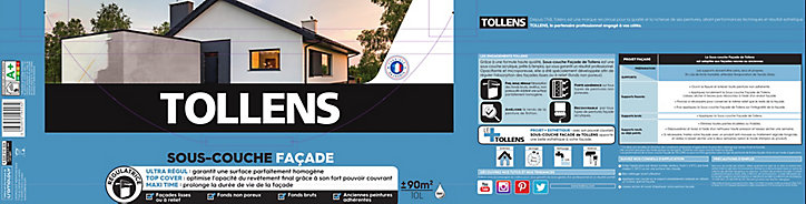 Peinture extérieure sous-couche façade Tollens 10L