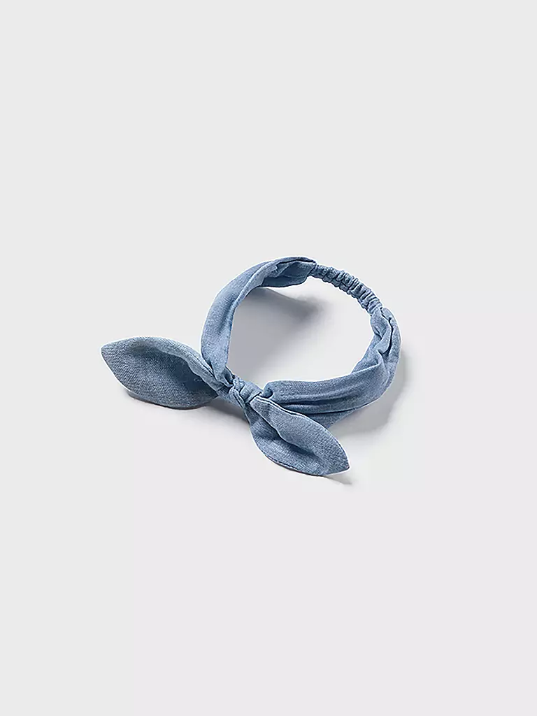 MAYORAL Baby Set 3-teilig Kleid mit Höschen und Stirnband hellblau