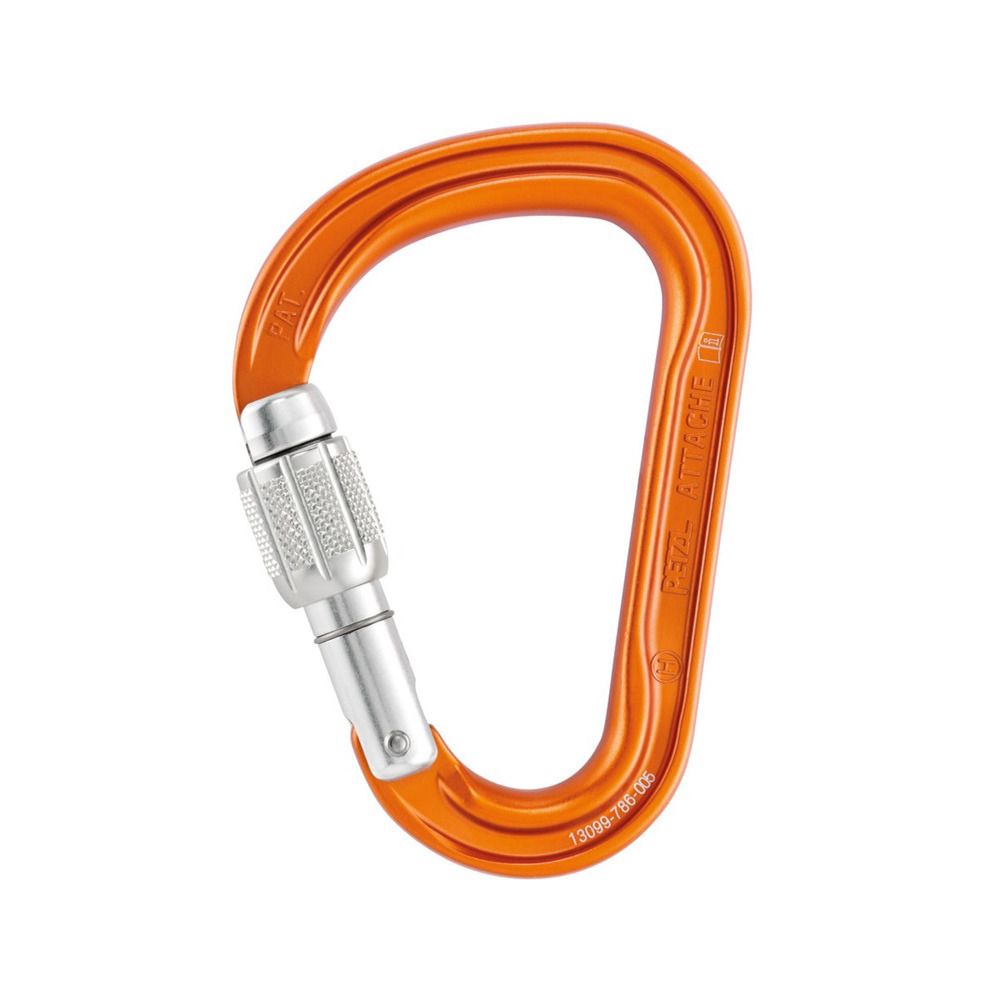 Petzl ATTACHE SCREW-LOCK - Mousqueton orange