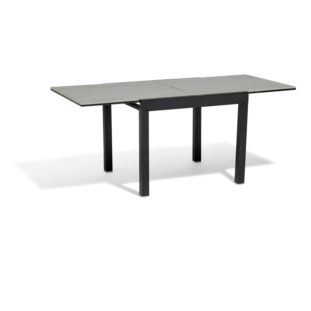 Table de jardin extensible Finland noir gris 4/8 personnes