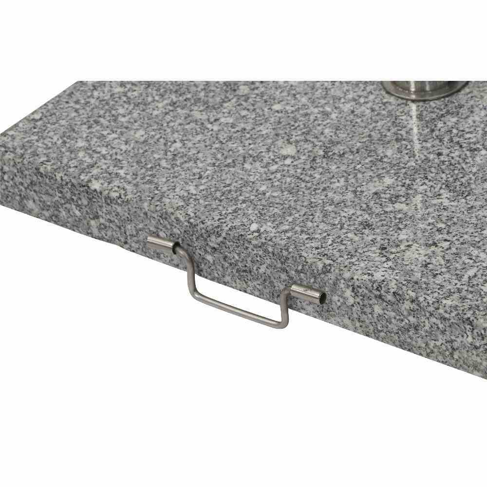 Granitständer - silber - eckig - 45 kg