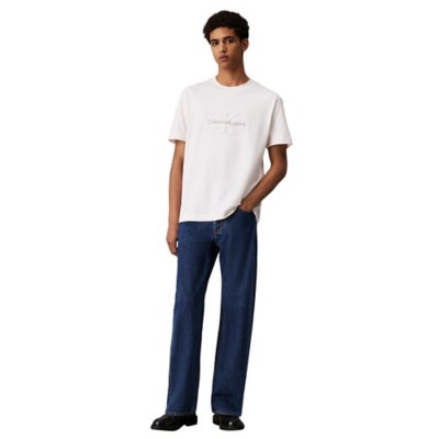 Tee-shirt à manches courtes homme Chenille Monologo CALVIN KLEIN