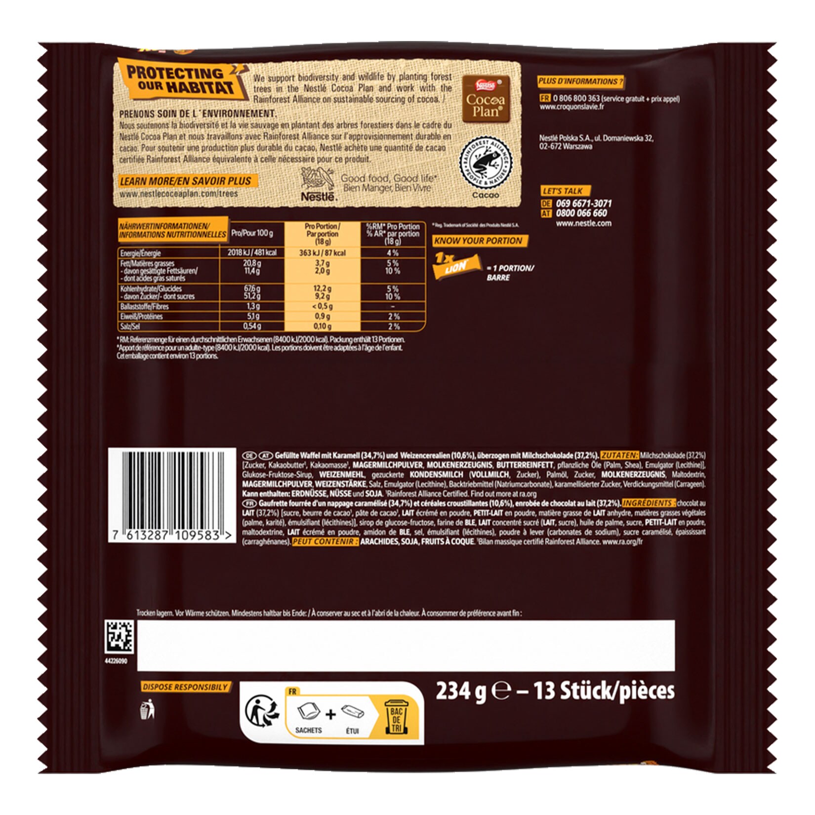 Lion Choco Mini 234 g, 16er Pack