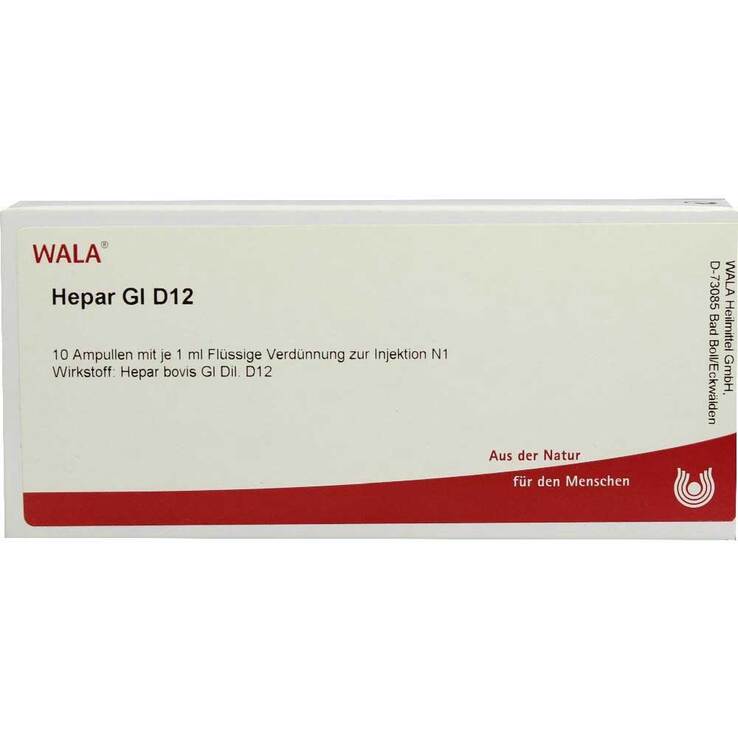 Hepar GL D 12 Ampullen, 10X1 ml