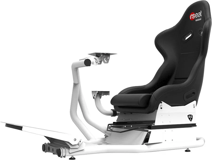 rSeat RS1 siège noir structure blanc Sièges simulation gaming