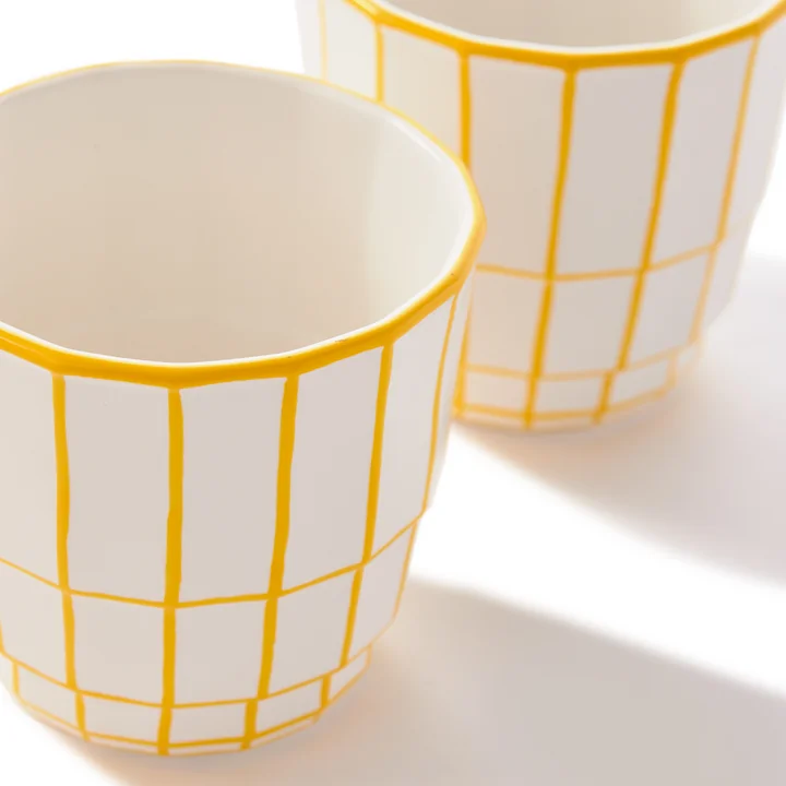 Pols Potten - Digi Tasse, gelb (2er-Set)