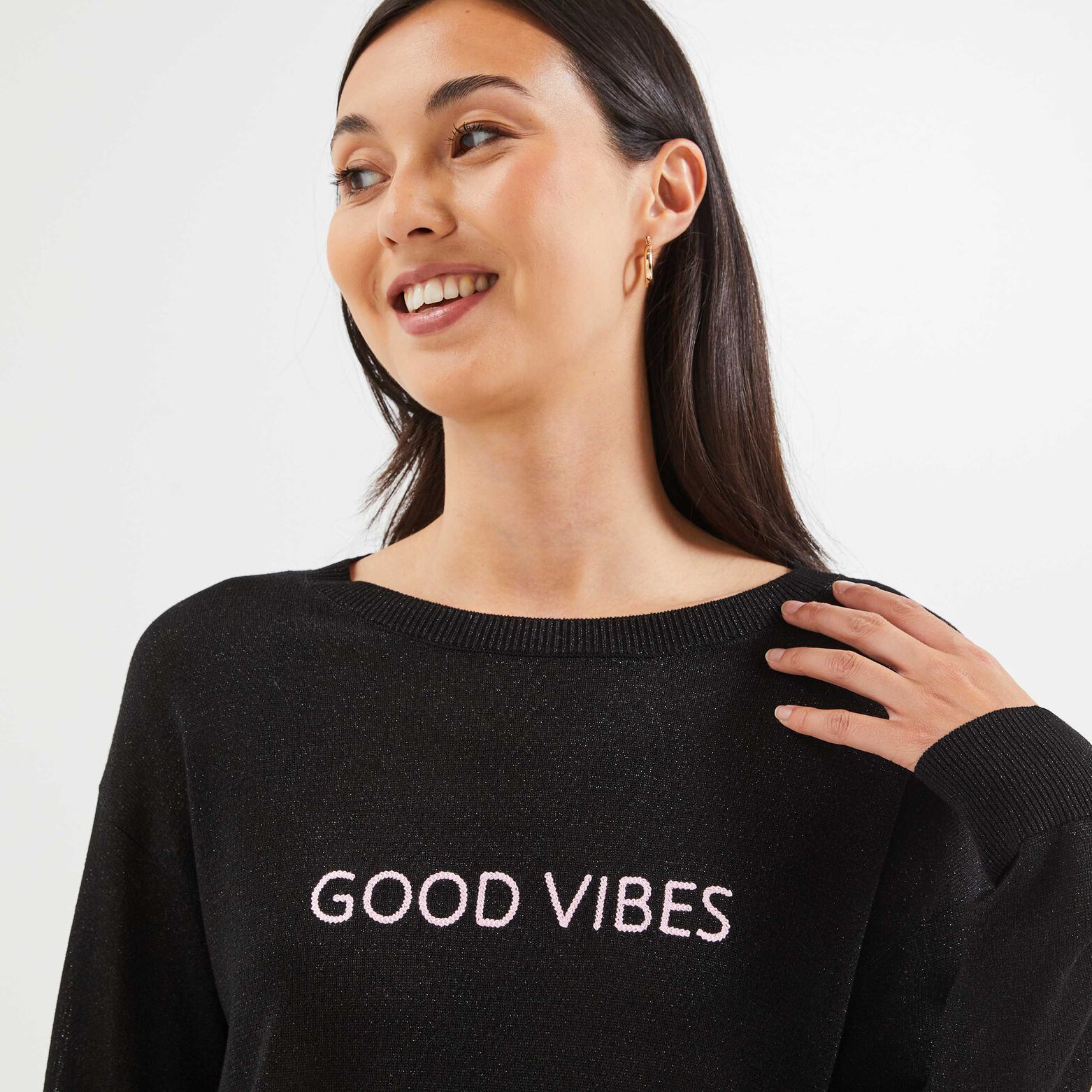 Pull scintillant femme