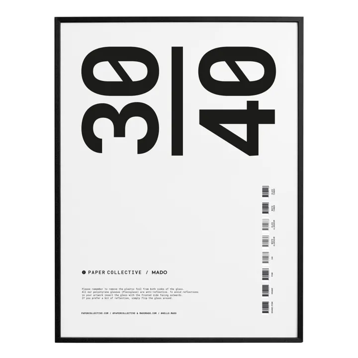 Paper Collective Cadre en bois | Noir
