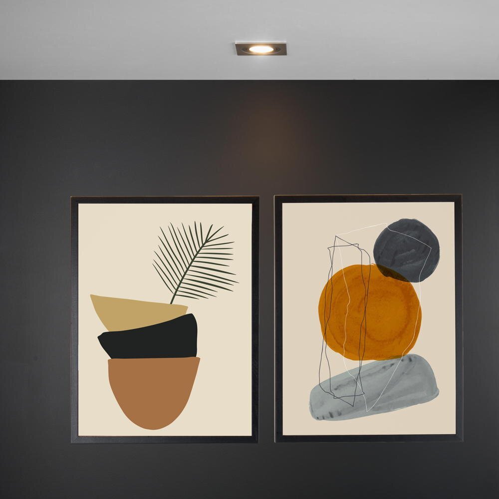 Plafondspot Buis in aluminium, vierkant