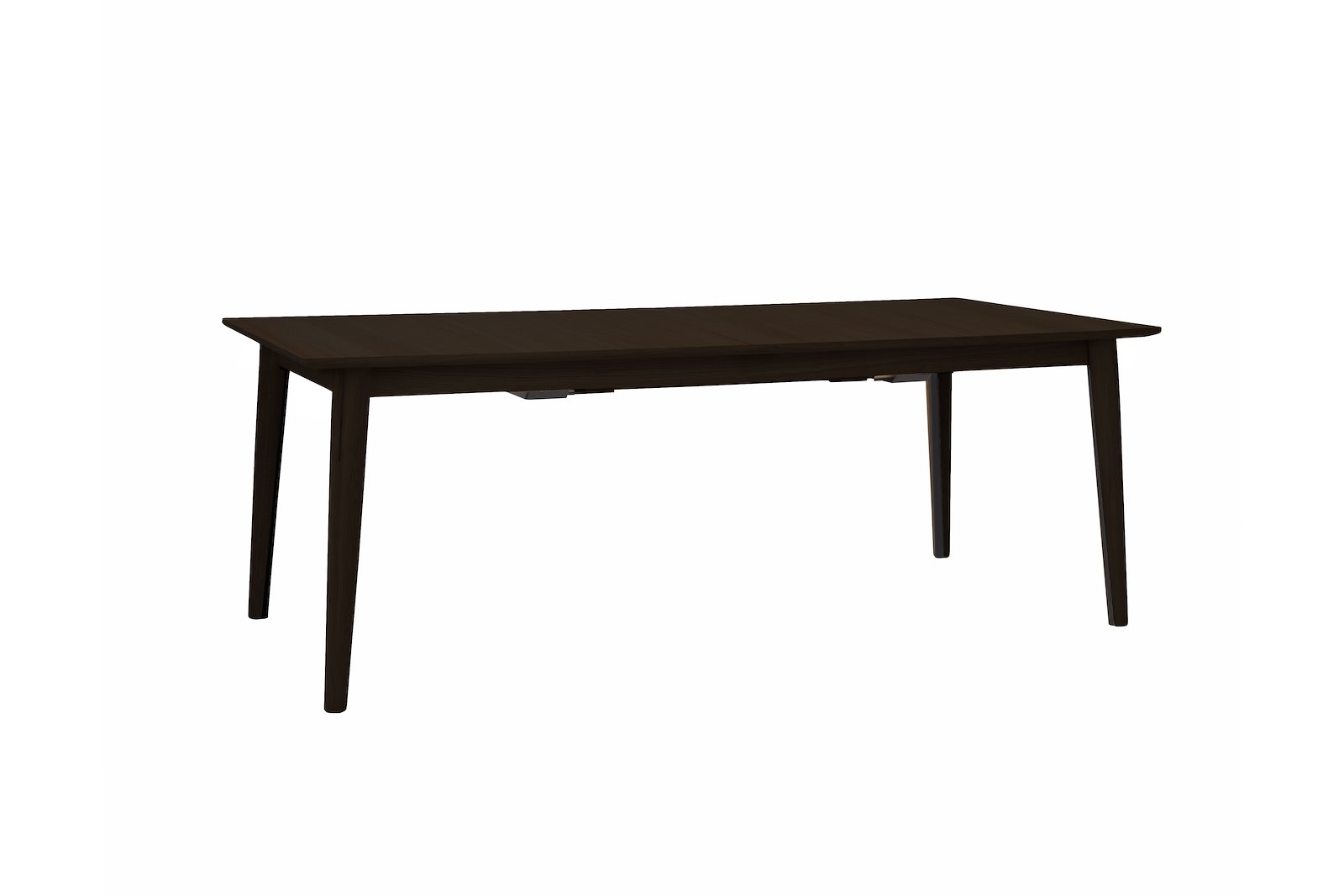 Stretch spisebord 102x215 cm. Røkt oljet eik med ben i heltre eik.