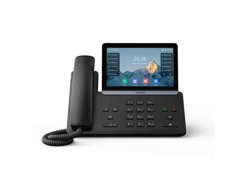Yealink Tischtelefon SIP-T87W Schwarz Ultra Prime Business Phone für optimale Desktop-Produktivität