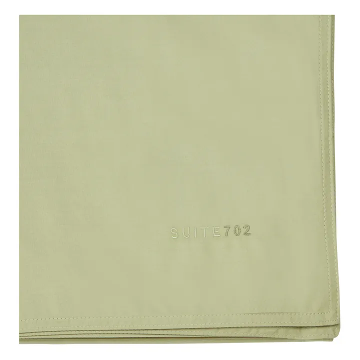 Suite 702 Housse de couette en percale organique | Vert pistache