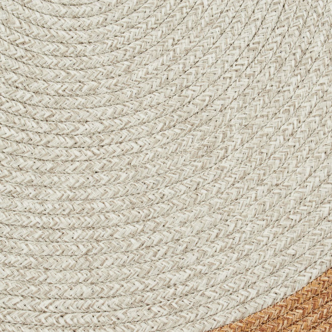 Nazar Rugs Tapis LIMA 4503 fait main beige - 80x80 cm