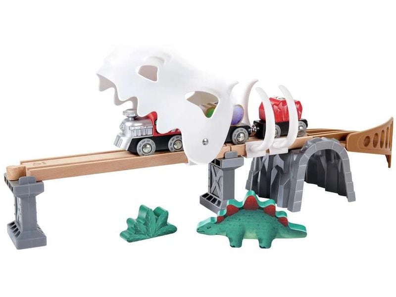 Hape Dino-Eisenbahn-Abenteuer Eisenbahn-Set aus 61 Teilen