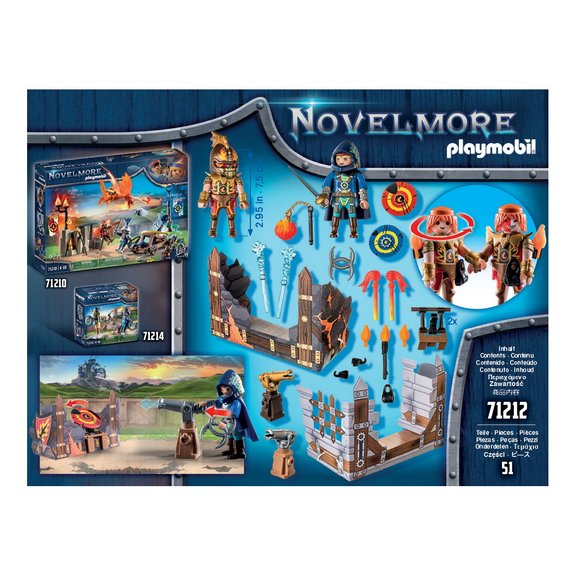 Duel Chevalier Novelmore et Burnham Raider Playmobil Novelmore 71212