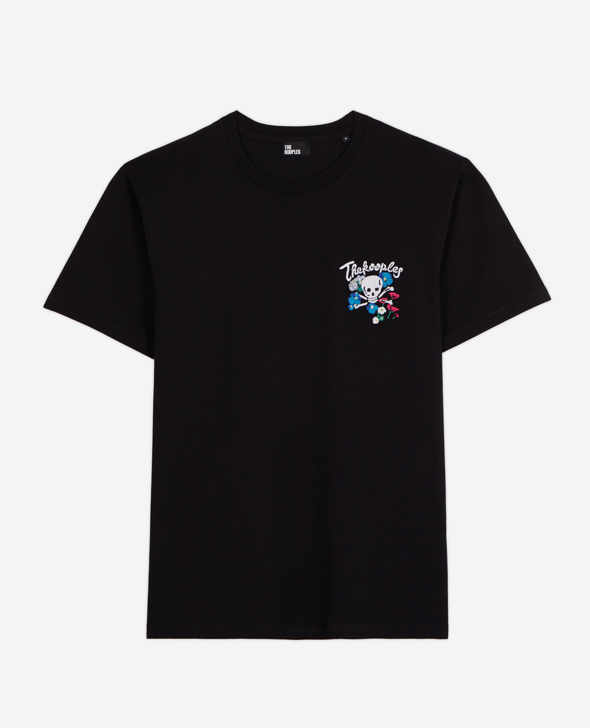 T-shirt noir avec broderie