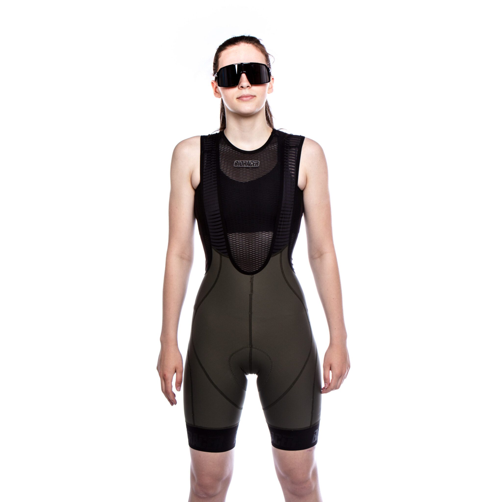 Bioracer Icon Cargo Bibshorts olivengrøn dame