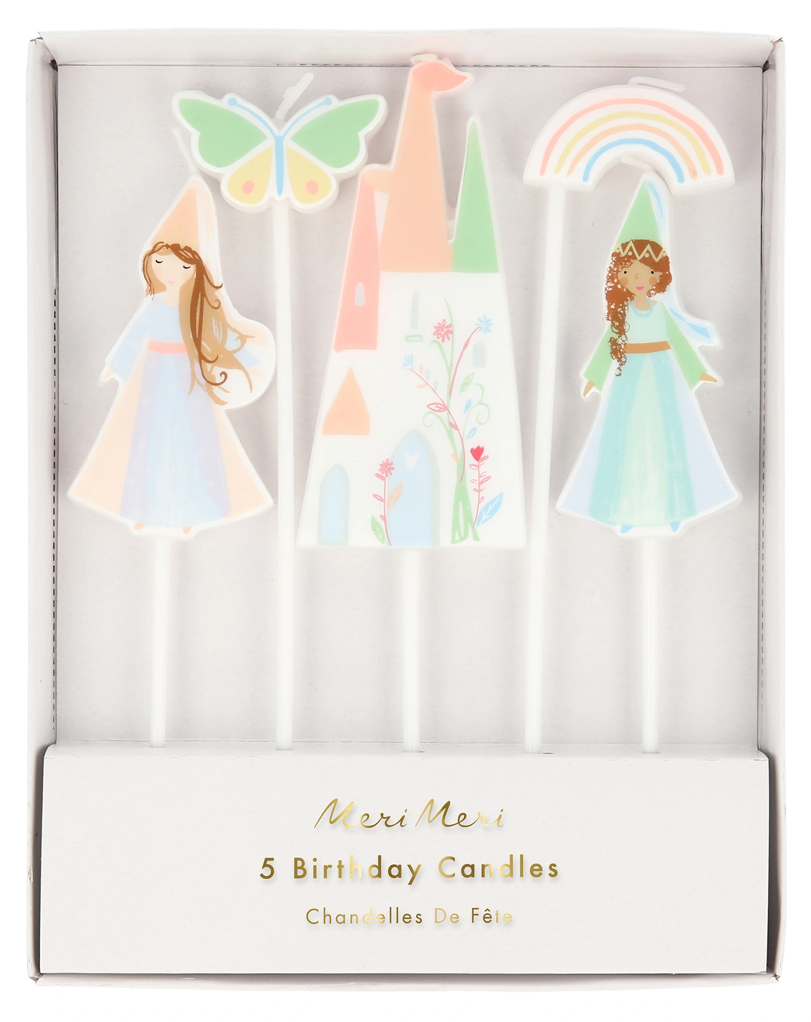 Kuchenkerzen MAGICAL PRINCESS 5er-Set