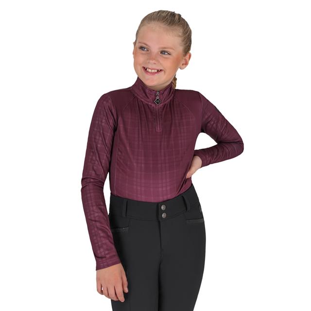 Trainingsshirt QHP Zahra Kids Donkerrood