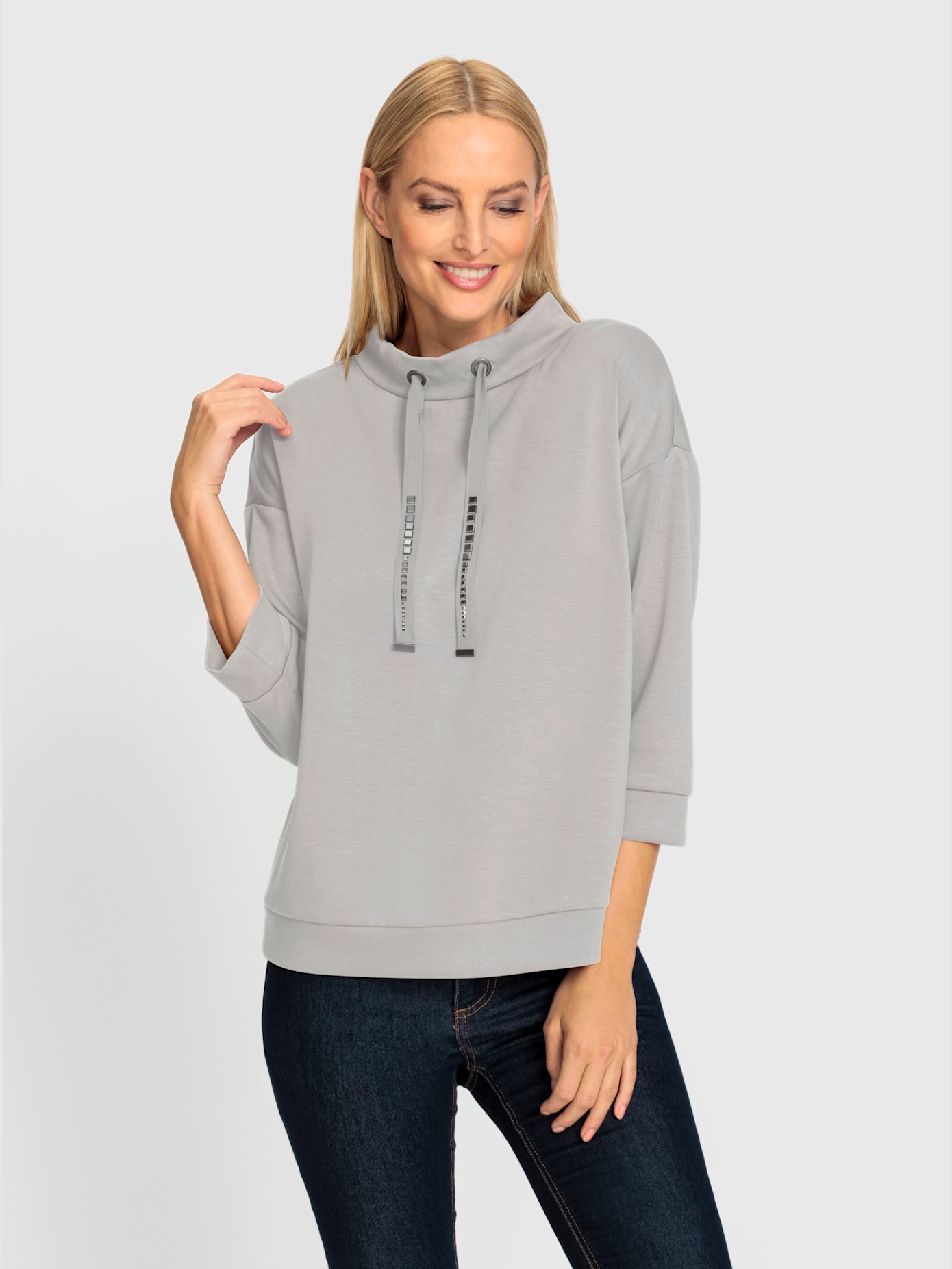 Sweat-shirt mancherons tendance