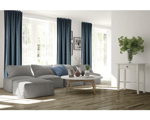 Gordijn met gordijnband Galdin turquoise 140x245 cm