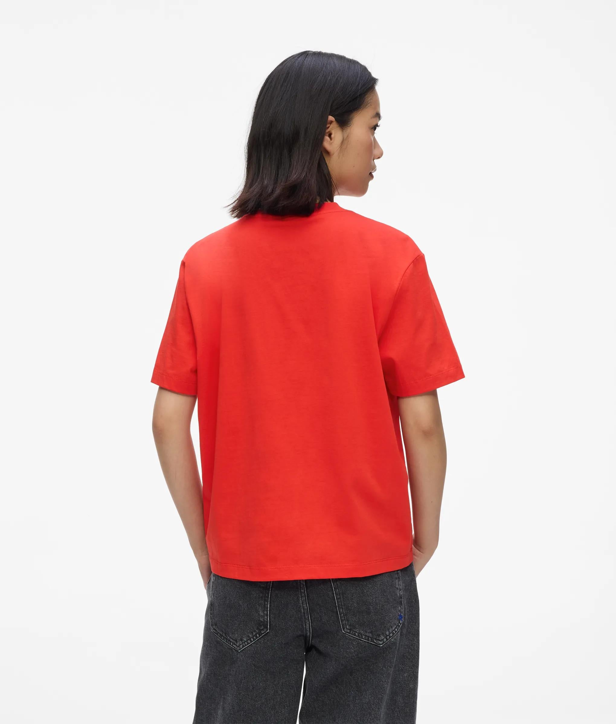 Karl quote T-shirt met een normale pasvorm