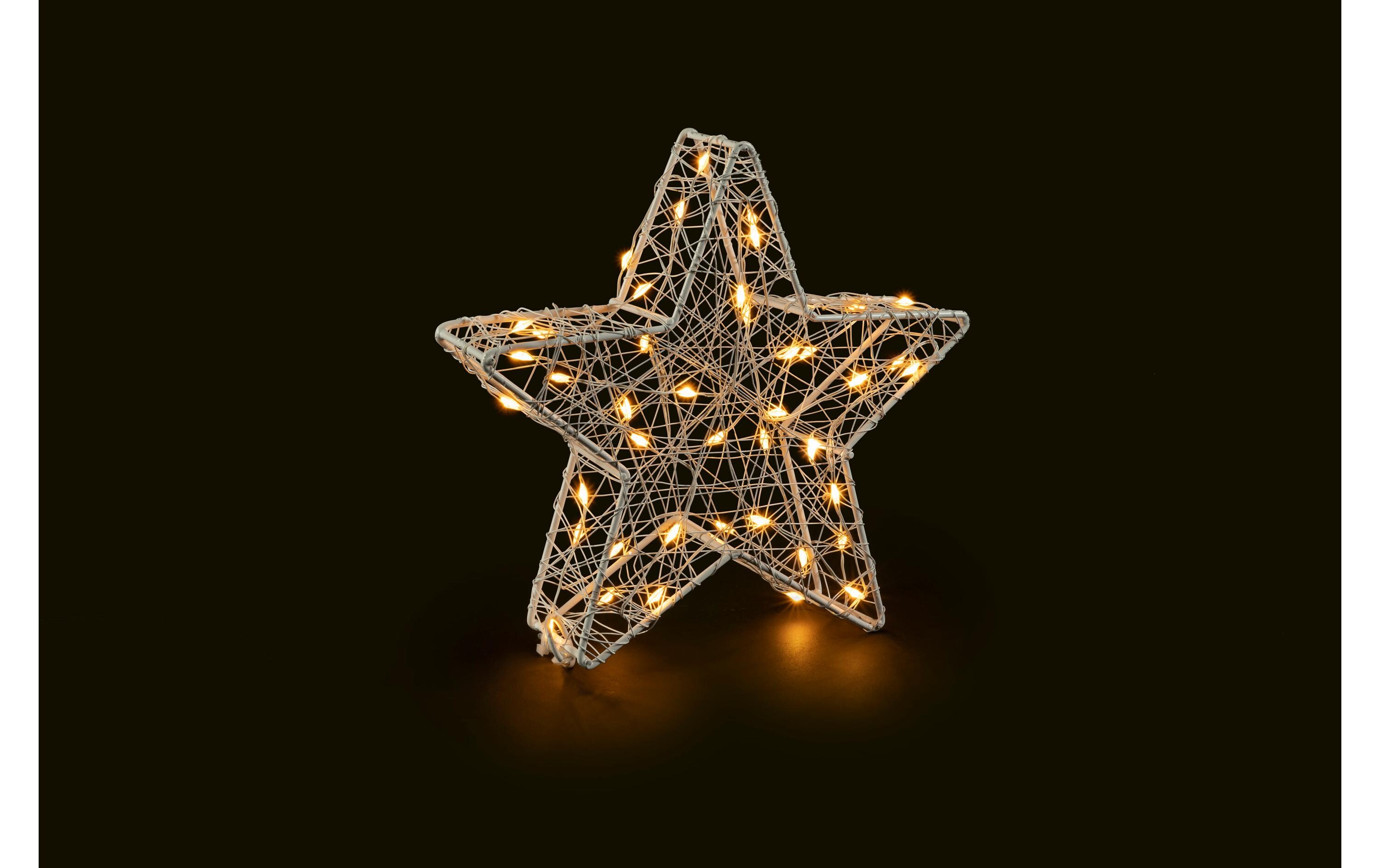 Tischdeko 3D Star Bianco S, 20 cmLED Weihnachtsdekoration