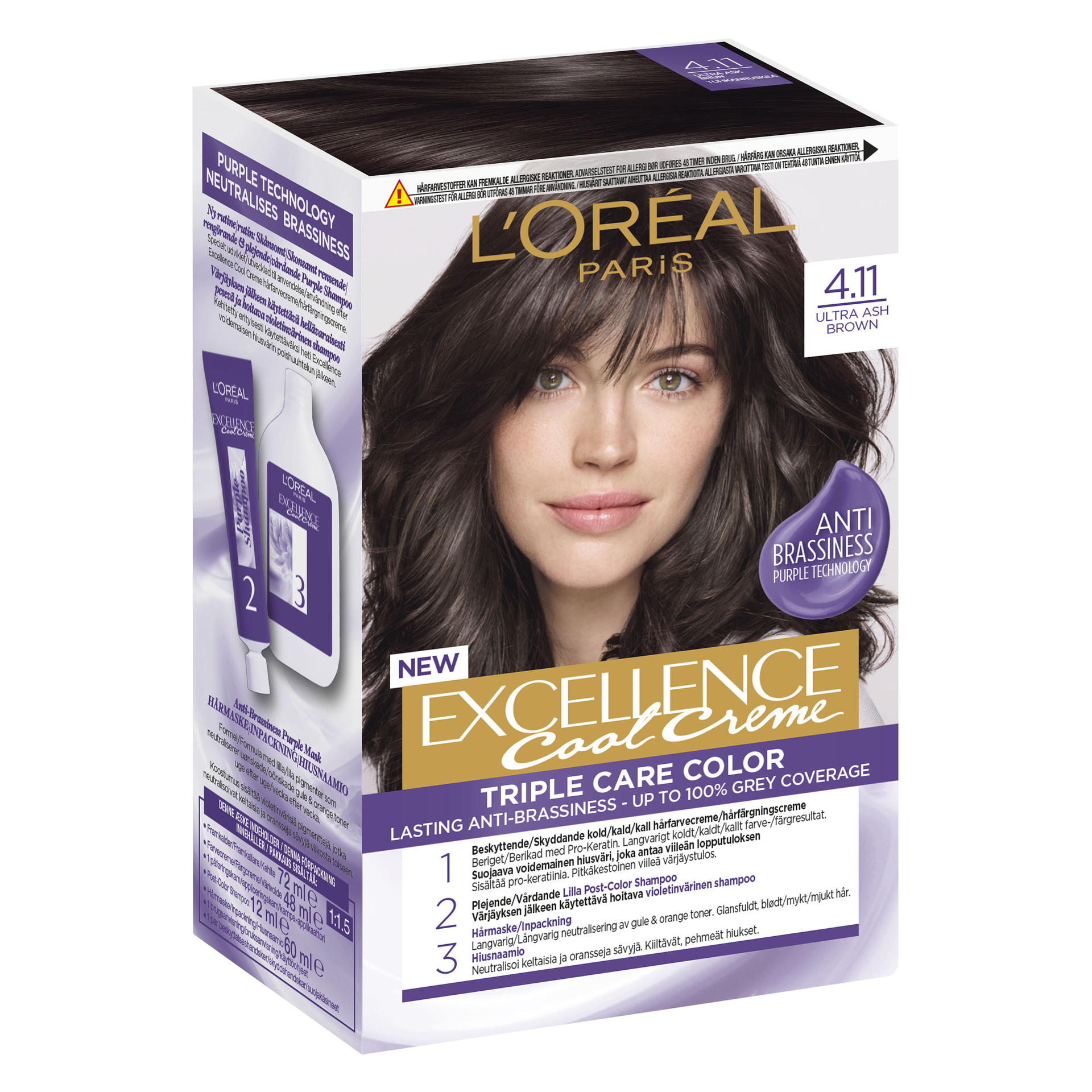 Excellence Cool Crème 4.11 Ultra Ash Brown