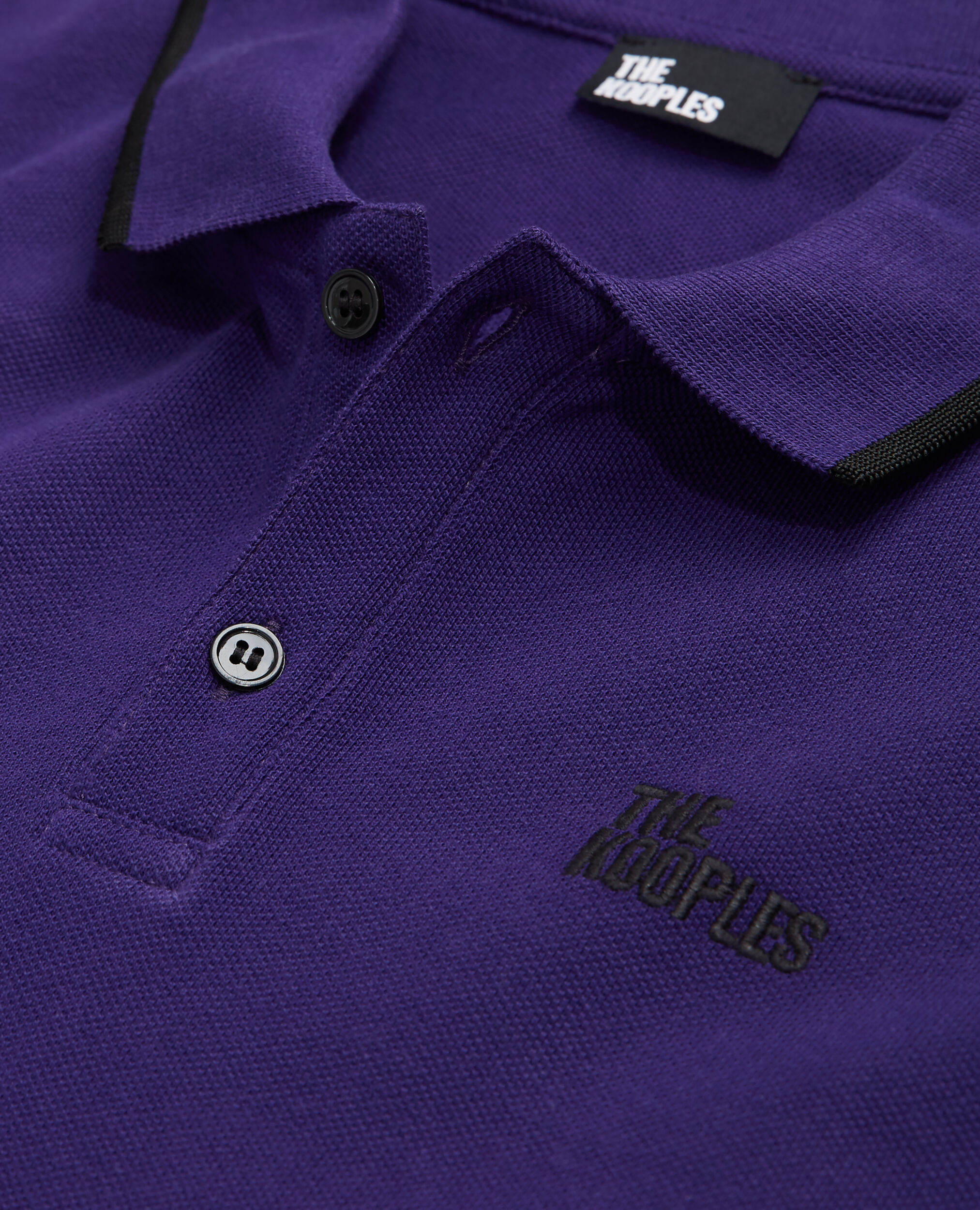 Polo à logo violet