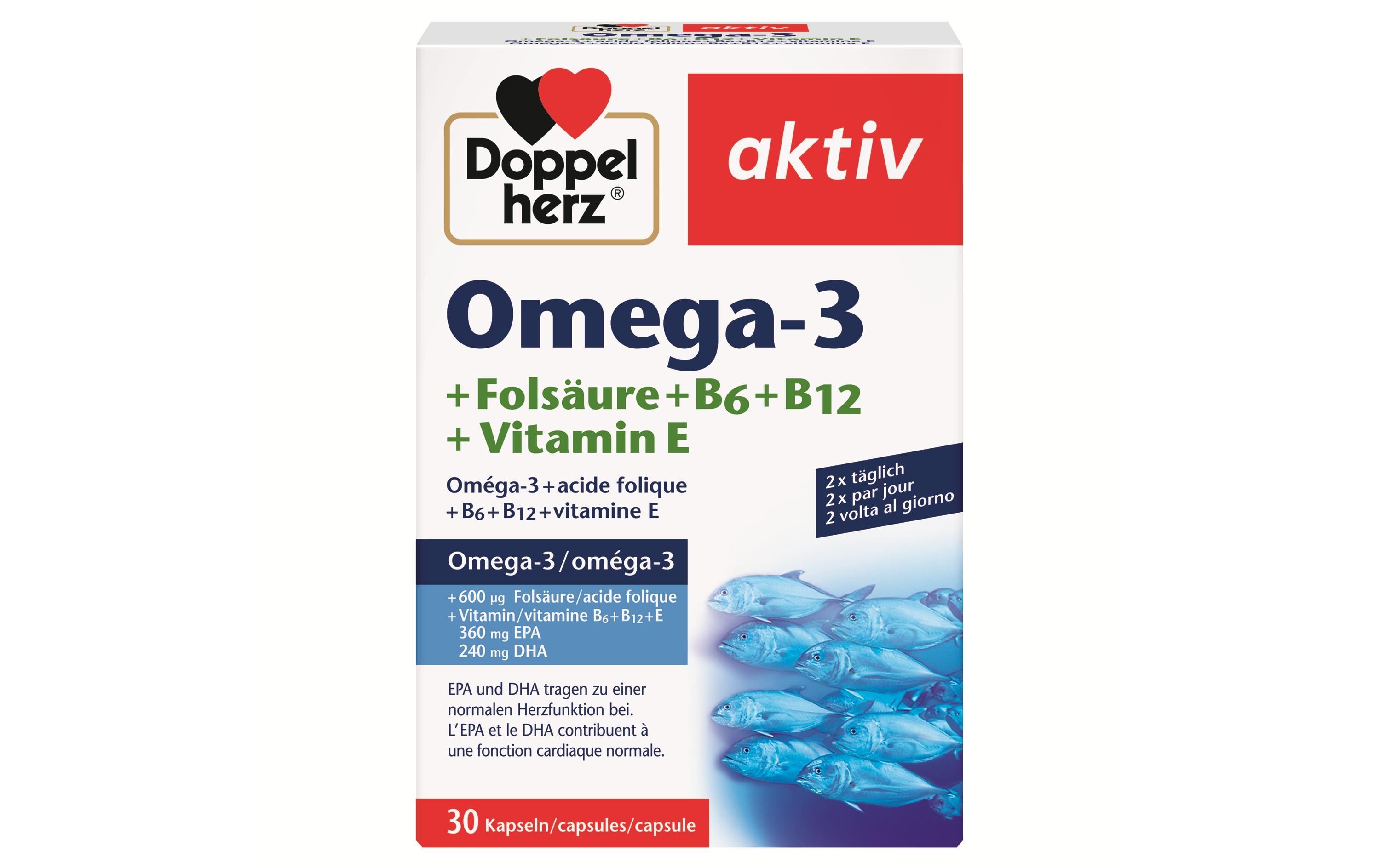 Omega-3 + Folsäure 30 StückKapseln