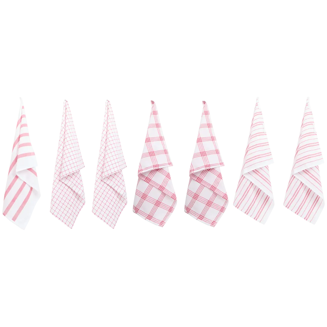 Theedoeken 7 stuks | 50 x 70 cm | diverse kleuren