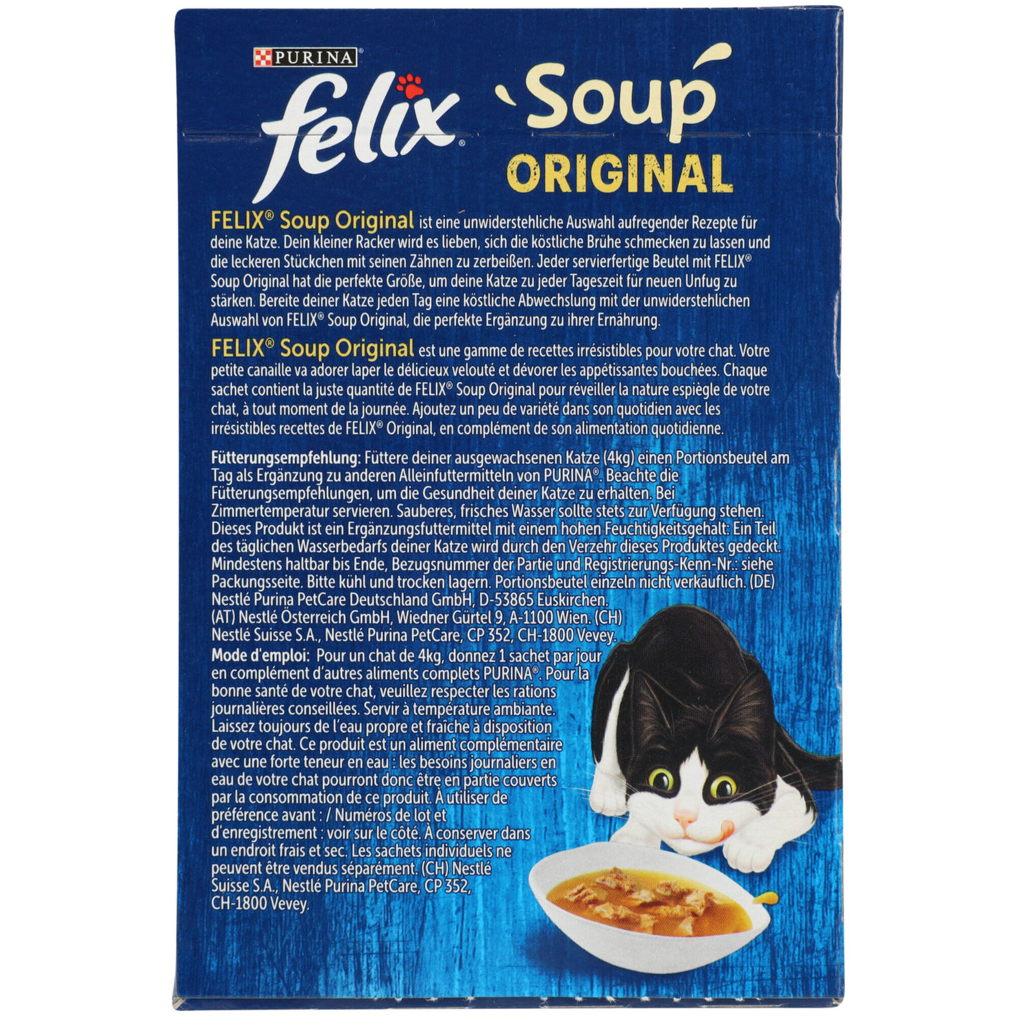 Felix Katzenfutter Soup Fisch assortiert 6x48g