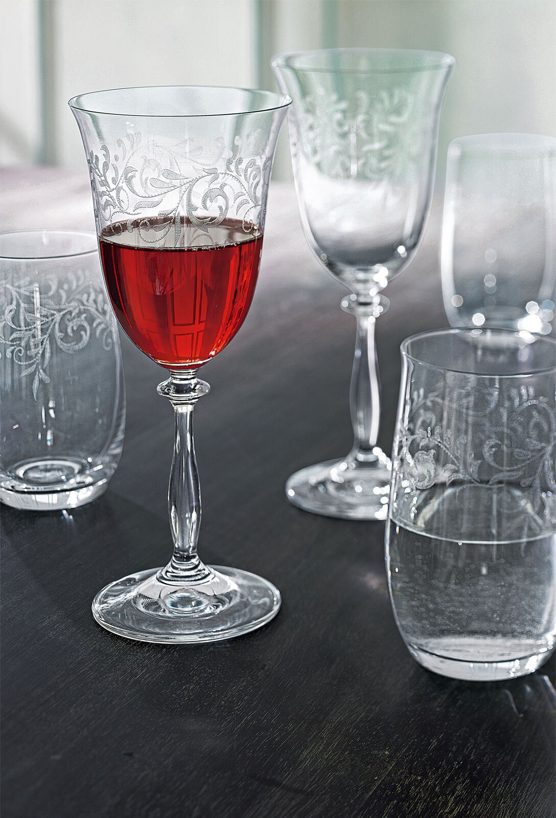 BOHEMIA SELECTION Trinkglas ROMANCE 6er Set - je 380 ml