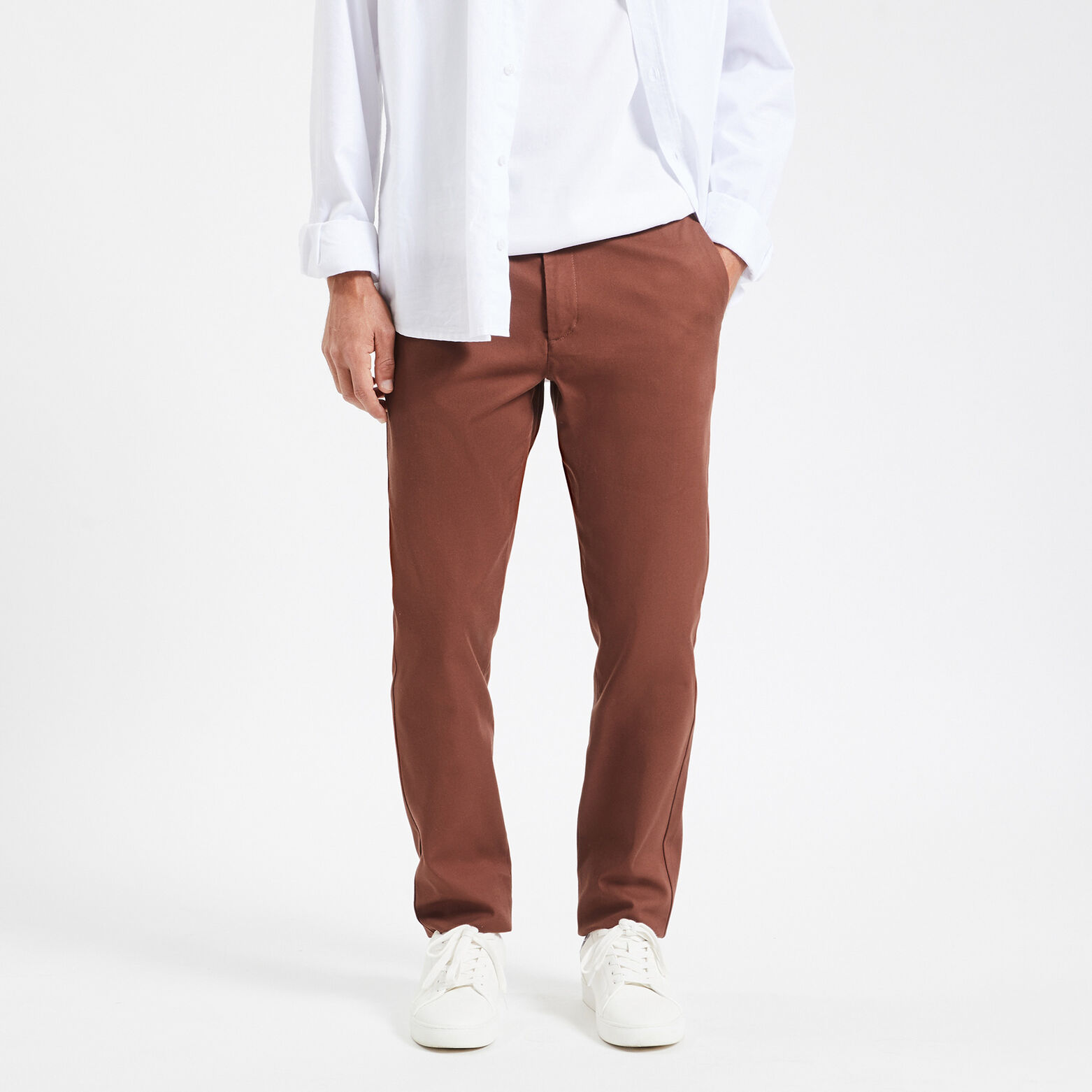 Pantalon chino slim urbain 'le parfait by JULES' Rouge