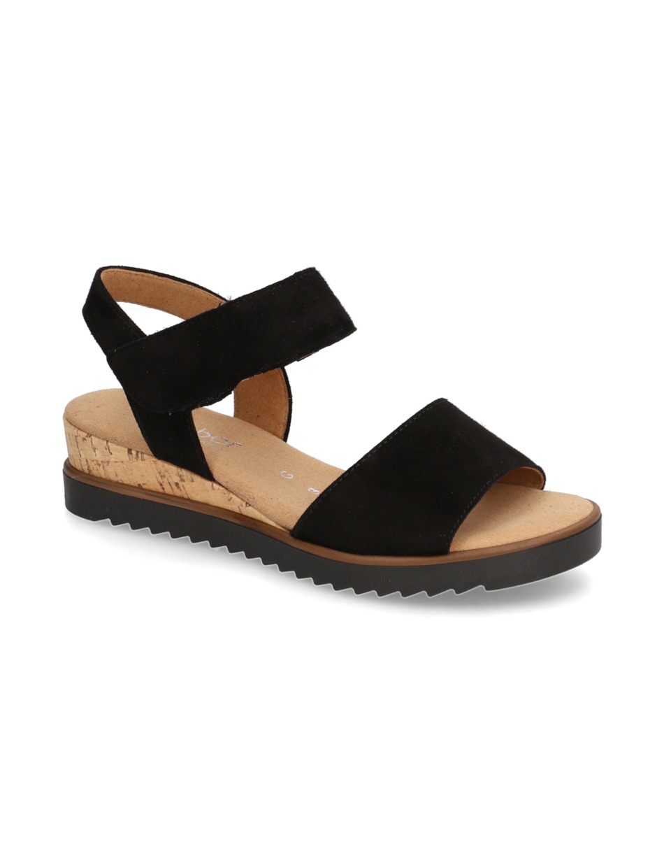 Veloursleder Sandale