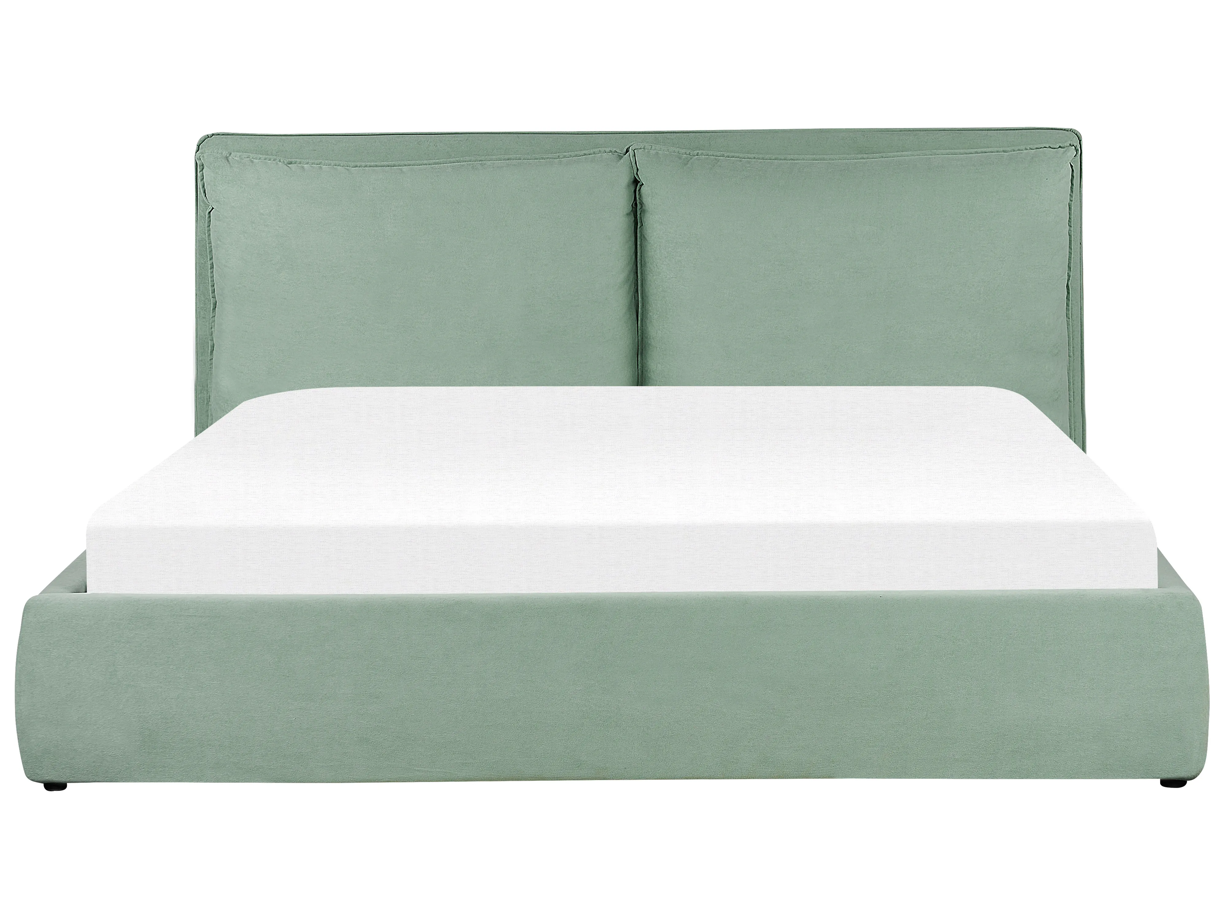 Bed met opbergruimte Fluweel BAJONNA 180 x 200 cm Mintgroen